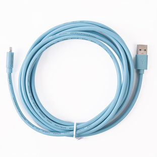 果立方苹果数据线 为iPhone 5/5s及iPad 5设计的3米天蓝色充电伴侣